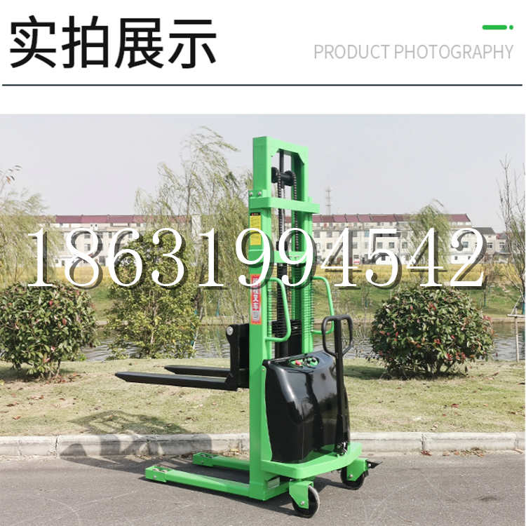 方正县电动叉车堆高车液压铲车电瓶1吨2吨站驾步行式小型全自动叉车